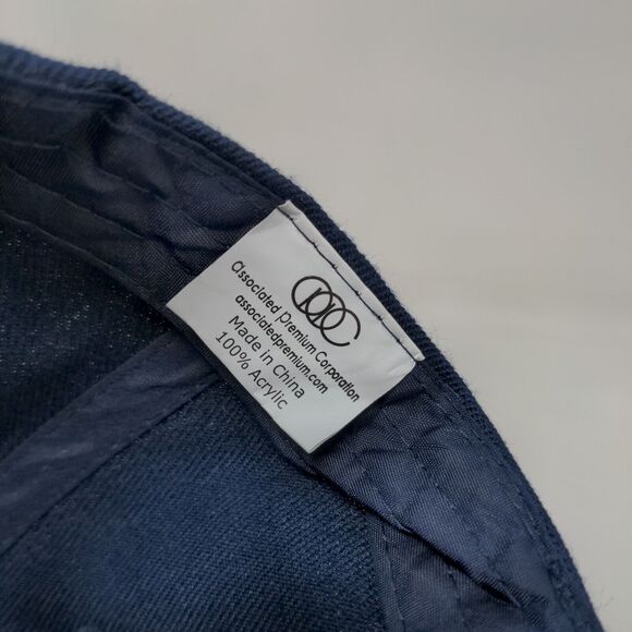 TruPay Men's Strapback Hat White Blue Adjustable Embroidered Bear Baseball Logo - Picture 7 of 8